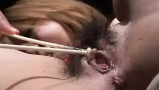 Japanese Babe got rope and masturbating Fetish FUck
