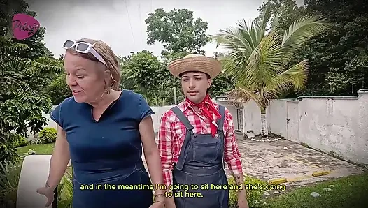 Nenek mesum menyewa tukang kebun muda dan berujung ngentot pantatnya habis-habisan