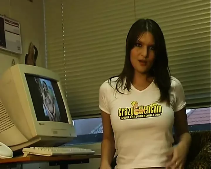 Eliska's first porn performance is a brunette whore who