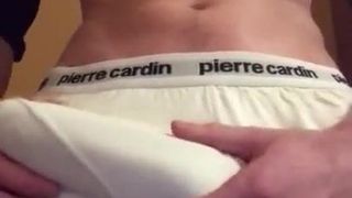 THICK COCK POPS OUT OF BOXERS