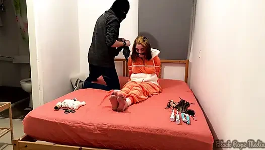 Miriam Bound and Tickled in Onesie