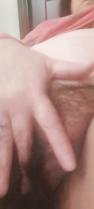 Horny Mom, Showing off Her Body and Her Pussy Is Really Hairy