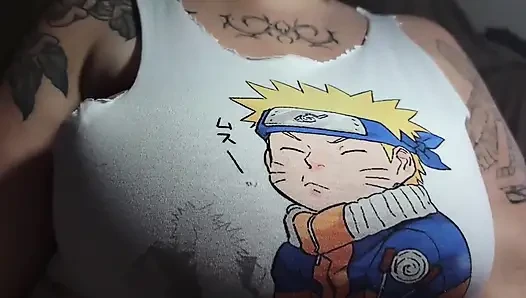 Cutting My Shirt so It Can Fit Them Better (sfw)