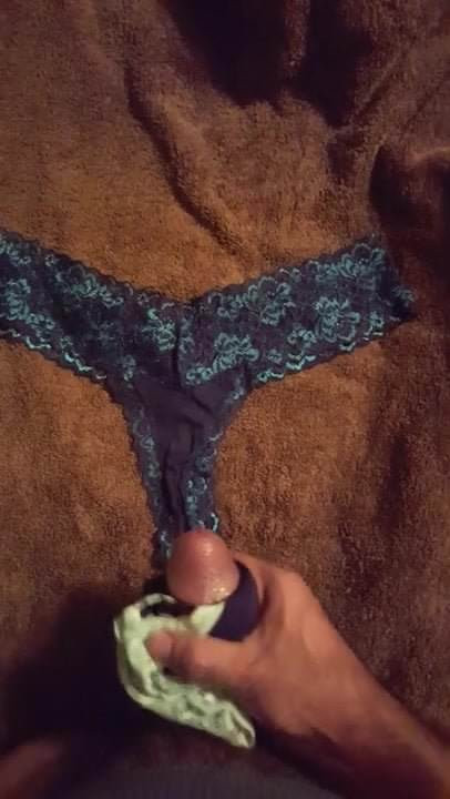 Cumming on panties