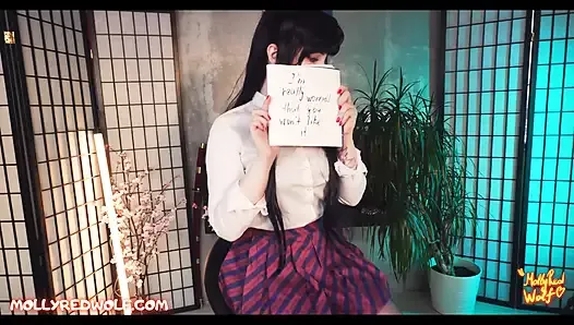 Komi-san poprosiła o pieprzenie jej cipki tak jak w jej domowej roboty porno - Mollyredwolf
