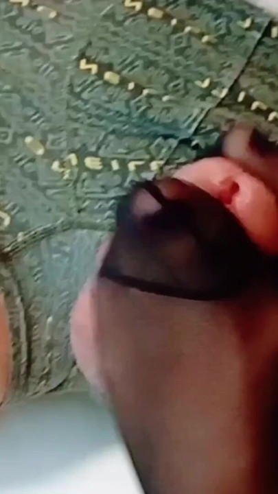 Black Nylon Footjob by LittleMissMiniFeet | Clip 1