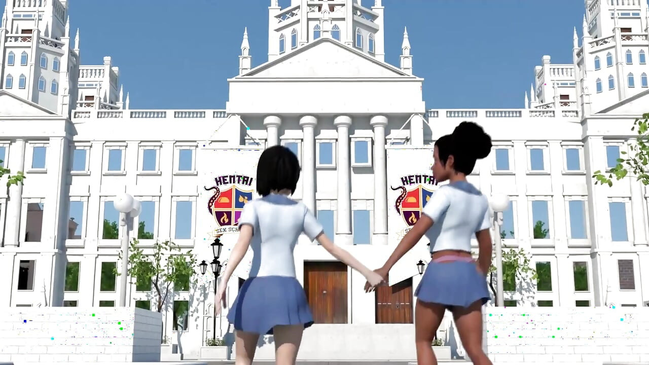 Hentai Sex College 第8集 - 大奶閨蜜在Hentai Sex University一起練習剪刀式
