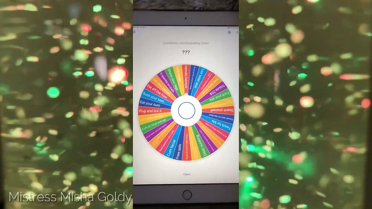 Gravação da sessão do app! Gire a roleta - receba tarefas de humilhação!