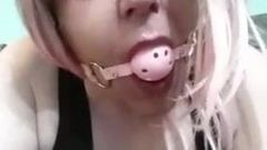 Bịt miệng garroted sissy