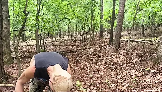 Public Outdoor Trail Sex Big Dick Hunk Hoss Kado Fucking Blonde Hotwife Lora Cross Riding Blowjob Facial Cumshot POV
