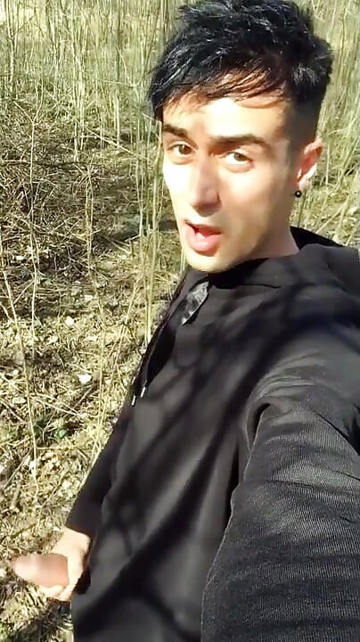 Walking with Erection Outdoor but I Was Too Scared to Cum