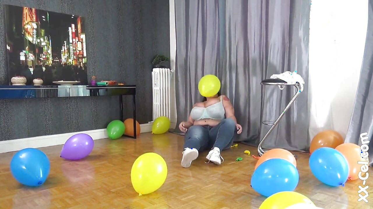 Sofia Rose and Her Multicolored Balloons - Featuring Tits