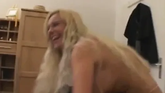 Hot blonde amateur girlfriend with big tits action