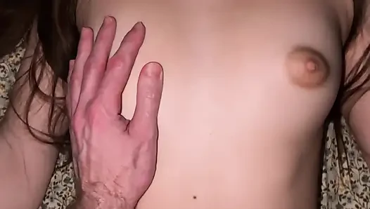 Sweaty Rough Night Sex With My 18yo Step-Sister - Real POV