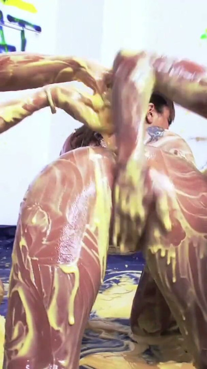 Big Tits Big Ass Lesbian Sluts get wet & messy with an Oily Wrestling Threesome Sex Party for Orgasm and Fun | Clip 2