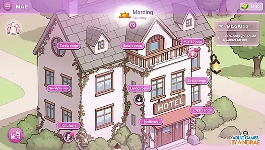 Sex Apartment 2: Grand Hotel Gameplay Part 2 - Spicy Encounters with Bella and Eva