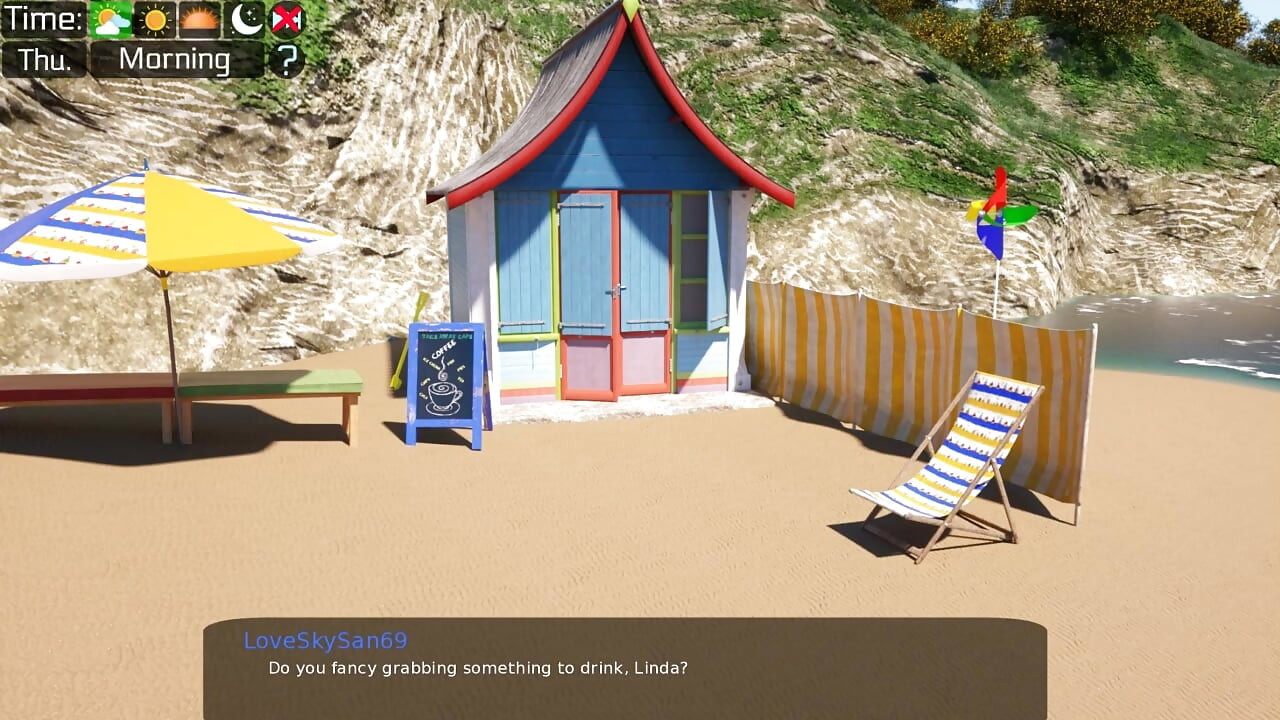 Milfy City v0.6e Parte 97 com Linda na Praia por Loveskysan69
