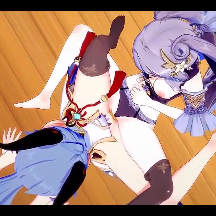 Genshin Impact Hentai Yuri - Ganyu and Kequing Lesbian Sex - Japanese Asian Manga Anime Game Porn