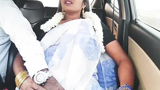 Indian Bhabi Car Sex. Beautiful Saree Housewife Try to Fucking with Stepson Car Drive.telugu Dirty Talks.