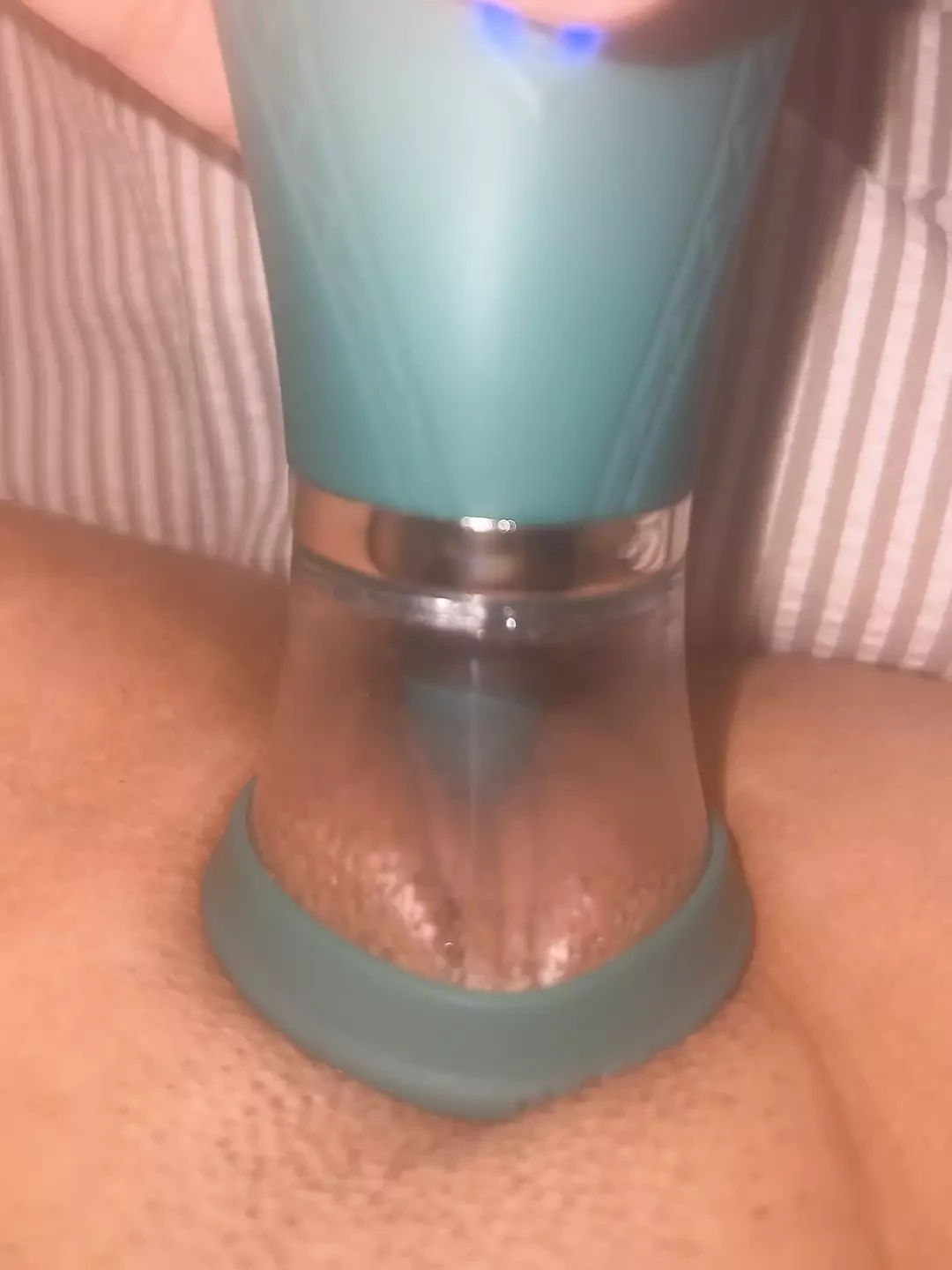 Pretending Daddy is licking and sucking my clit.