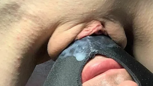 Doggystyle including super creampie deep in my pussy.