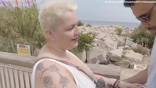 Inmature Mature: Nuria Does All the Housework and Goes to the Beach to Hunt for Tourists to Fuck Them