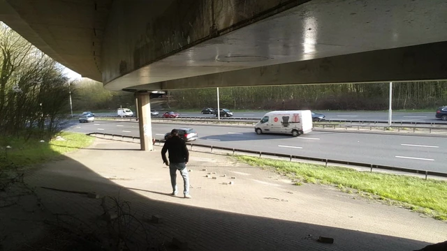 March 2019 Outdoor wank by motorway