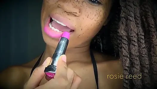 Powerless Against Fuchsia Lips- Pink Lipstick Fetish with Goddess Rosie Reed Mesmerizes You Into Lipstick Slavery- 1080p HD