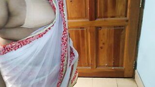 Indonesian Maid in saree hot video