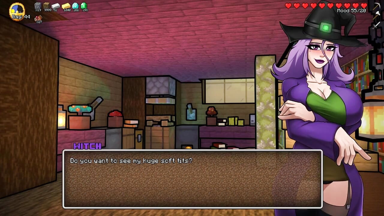 Minecraft Horny Craft - Part 12 - Hot Naked Witch and a Blowjob by Loveskysanhentai