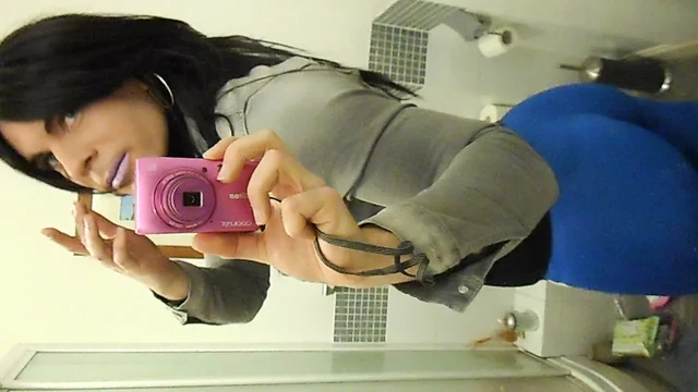In my blue leggings