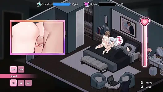 Hentai oyunu - yaramaz büyük memeli evli kadınla seks - ahlaksız hamam