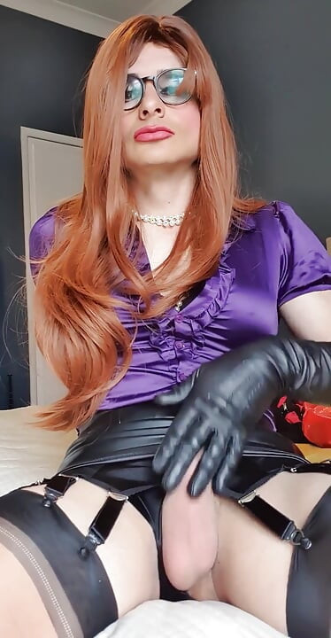 Now I'm going to put these on you and your going to sit and wait patiently