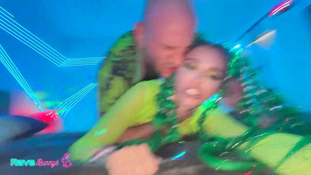Neon Beauty Armani Black Slips From The Rave For A Lust-Fueled Hookup!
