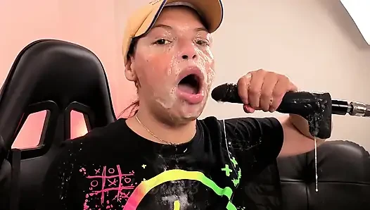 I Burp Filthily in Your Face and Hard Cock, I Fuck My Throat Hard