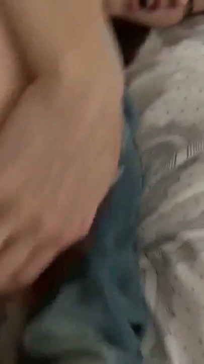 Pulling brunette's jeans down to fuck her with rough | Clip 1