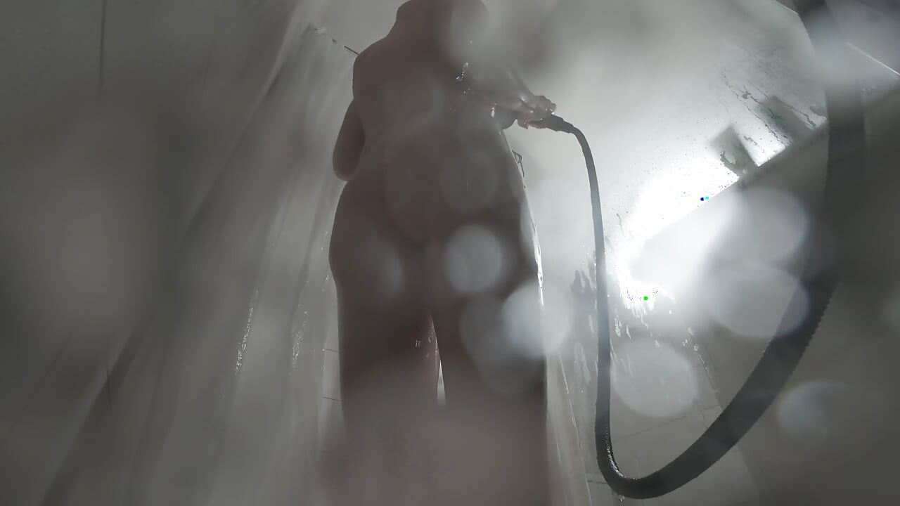 Tight Hairy Pussy Pissing In The Shower