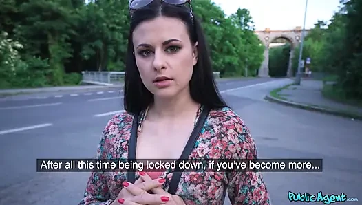Public Agent - Dark-haired Beauty Billie Star Sucks Dick for Cash