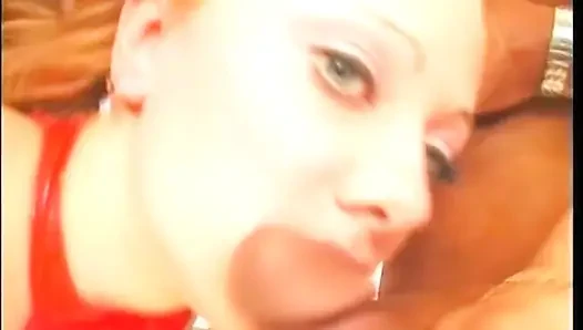 Vintage Redhead MILF Porn Fucked by Three Monster Black Cocks