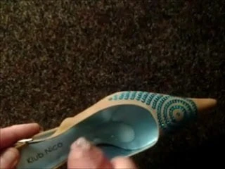 cum on my ex-girlfriend high heels