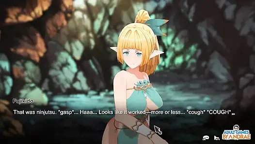 Беги, мой эльфийский нинджа! Геймплей 3D, часть 1