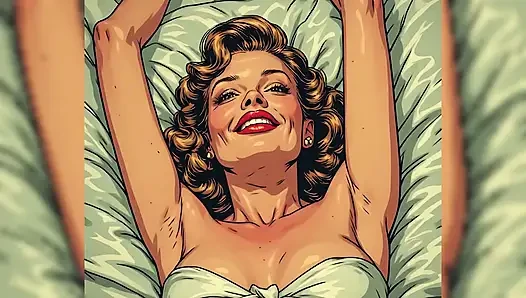 Vintage Pin up Babe Art