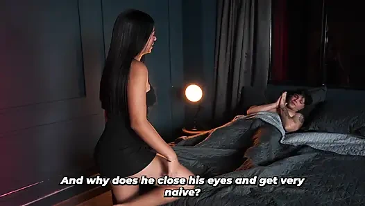 Slim and sexy stepsister knows how to keep her big-dicked stepbrother happy