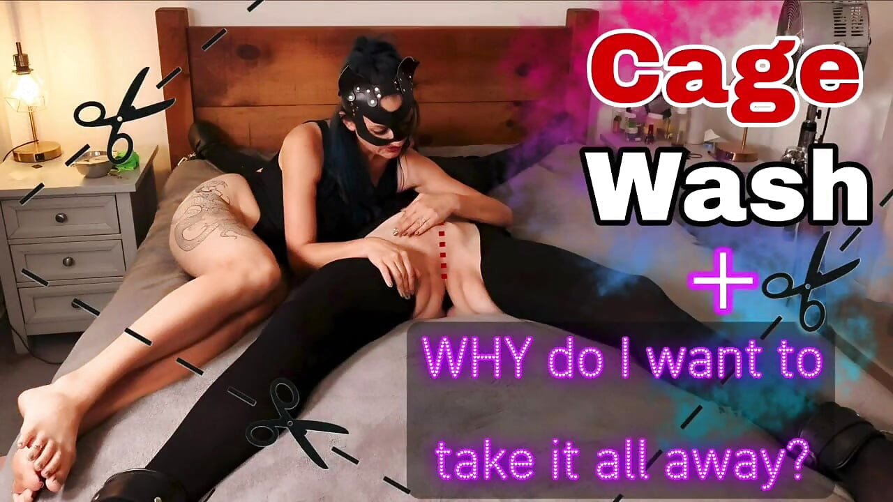 Sph Small Penis Humiliation Chastity Cage Wash Demo
