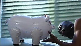 White whore with perky tits gets her tight pussy filled with black cock