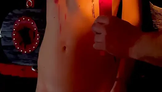 Puting saya menjadi sangat keras karena lilin!