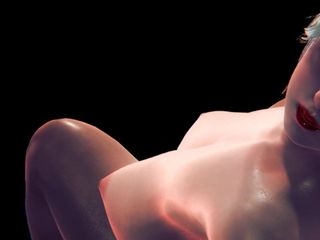 3D анимация cg и секс с большими сиськами