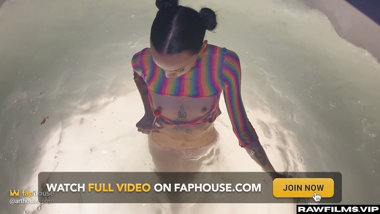 Wet Latina Teasing Me by the Pool