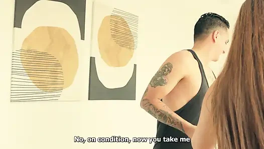 My stepbrother looks at me in the bathroom and starts masturbating while no one is home