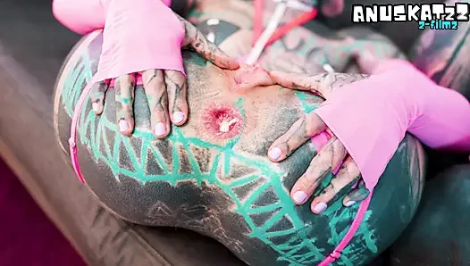 Extreme Anal Fuck for Tattooed Alt Dreadhead - Massive Gapes & ATM